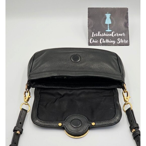 Tory Burch Women's Black Pebbled Leather Amanda Crossbody Bag Size Small 2725 - Picture 8 of 14